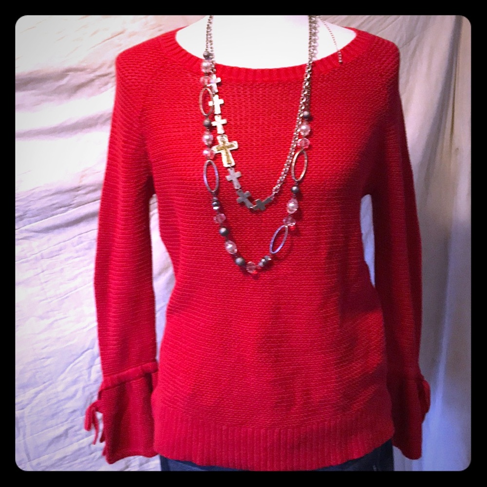 Loft Red Holiday Sweater
